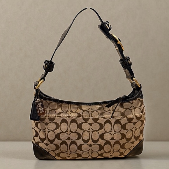 Coach Handbags - Coach Vintage Signature C Brown Tan Bleecker Hobo Bag
